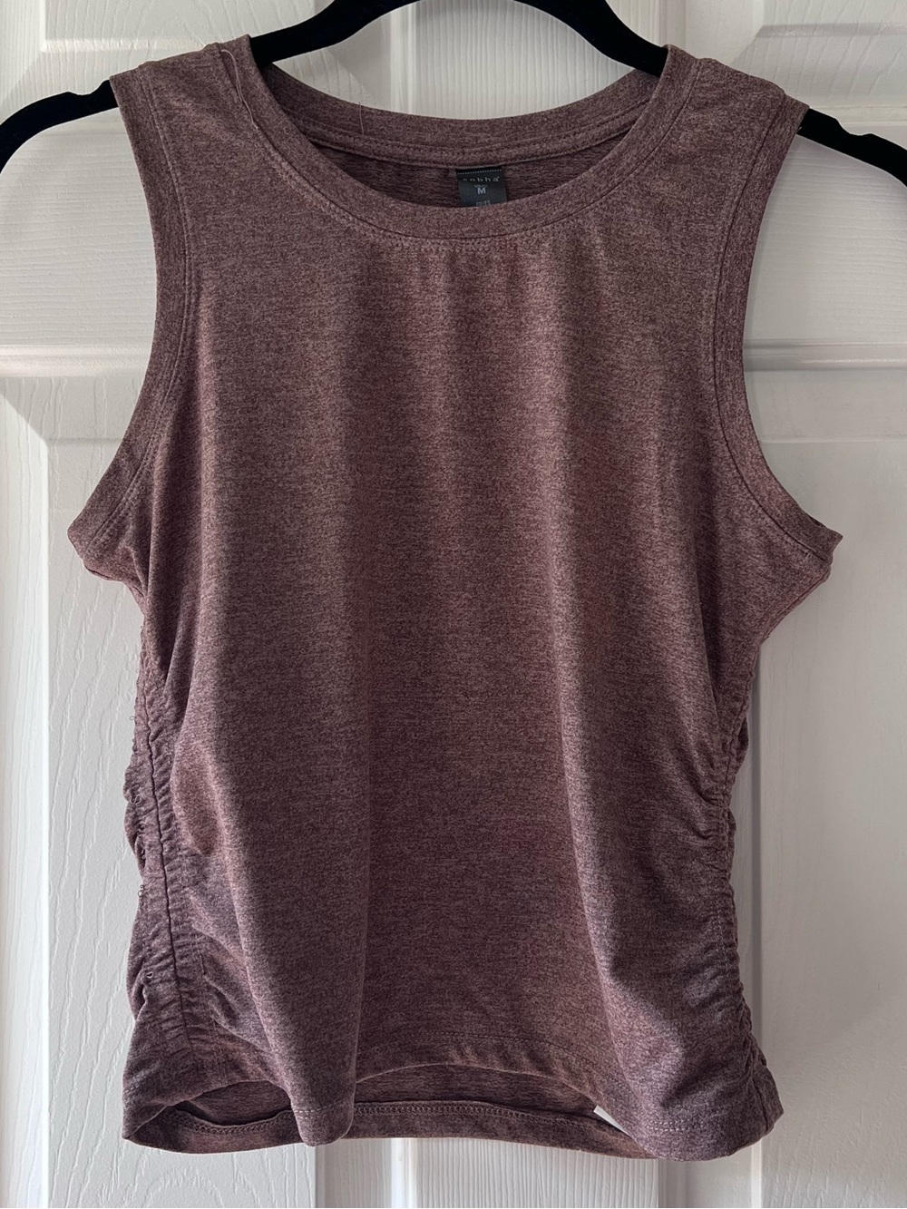 Zobha Sleeveless Ruched Side Tank Top